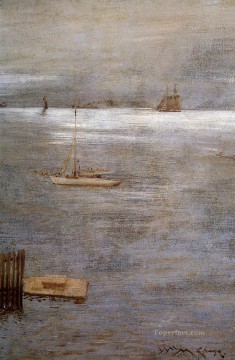  ancla Pintura - Velero anclado impresionismo William Merritt Chase